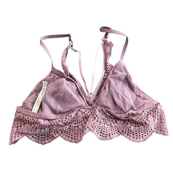 Victoria’s Secret Lavender Lacy Bralette XL - Picture 3 of 4